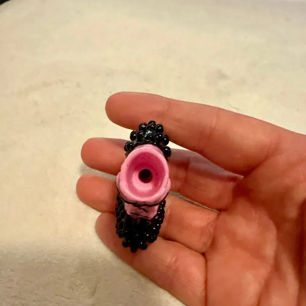 BRATZ Doll Single Shoe Black and Pink Heel